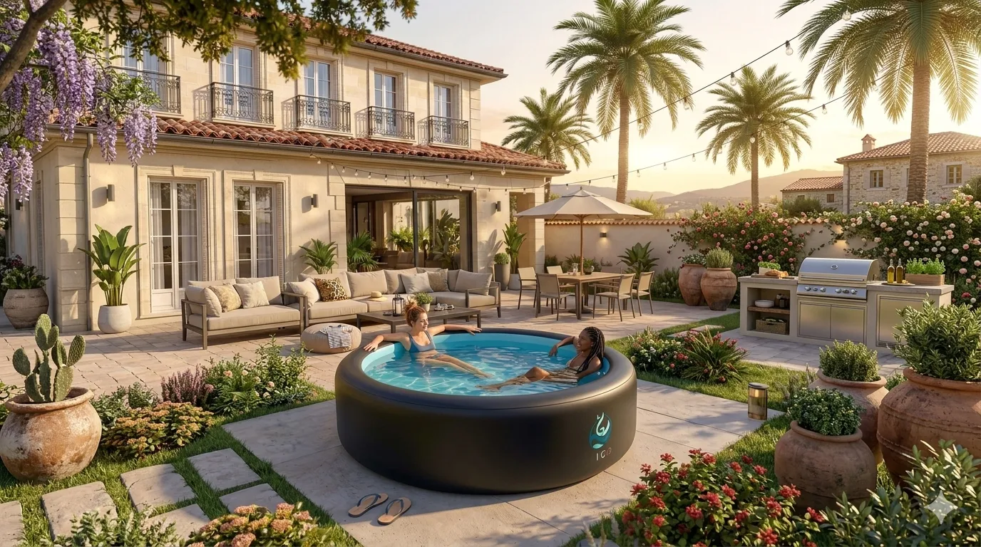 Piscine ronde de 3 mètres avec une profondeur de 1,50 m, le standard généralisé sur la gamme GIGI FRANCE